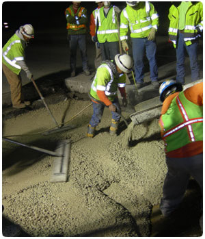 Concrete emergency response with temporary batch plants or mobile batch plants. Respond to repairing concrete in 24 hours