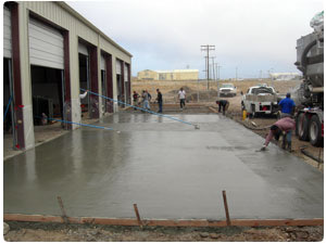 Photo of Throop Company performing concrete production on a remote island off of the California coast