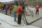 Rapid Set concrete was used at the Recycling and Transfer Station to replace the current worn out concrete slab