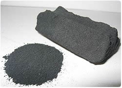Photo of Activated carbon granulated - Activated carbon for filtering systems can be purchased from the George L. Throop Company in Pasadena, CA, in many quantities