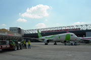 Smaller photo of Throop company about to start on Atlanta Airport concrete runway project