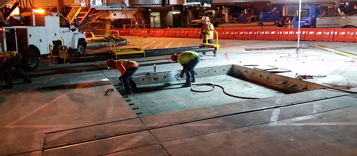 Throop Company are experts at producing Rapid Set Concrete at airports in the United States