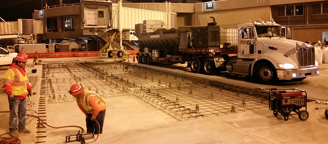 Throop producing Rapid Set Concrete at San Diego Airport