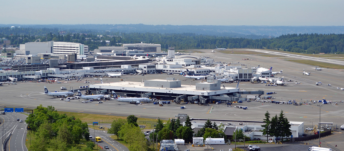 Seatac Seattle airport fast setting concrete by Throop Company